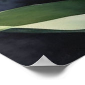 美しいロマンチックなチューリップフィールド ポスター (角)