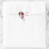 美しいロマンチックなバラス結婚プレーの感謝 ハートシール (バッグ)