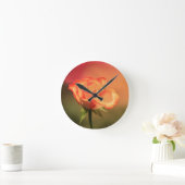 美しいロマンチックなバラ写真 ラウンド壁時計 (ホーム)