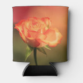 美しいロマンチックなバラ写真 缶クーラー (正面)