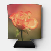 美しいロマンチックなバラ写真 缶クーラー (裏面)