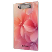 美しいロマンチックなピンクの花 クリップボード (左)