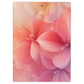 美しいロマンチックなピンクの花 クリップボード (裏面)