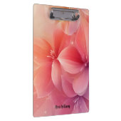 美しいロマンチックなピンクの花 クリップボード (右)