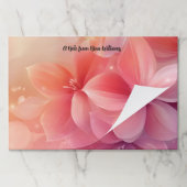 美しいロマンチックなピンクの花 ペーパーパッド (折り畳み)