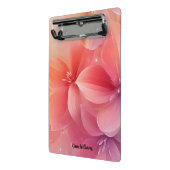 美しいロマンチックなピンクの花 ミニクリップボード (アングル2)