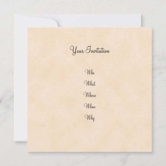 美しいロマンチックな招待状 招待状 (正面)