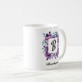 美しいロマンチックな春カラフルガーリーの花 コーヒーマグカップ (正面右)