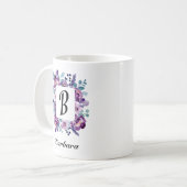 美しいロマンチックな春カラフルガーリーの花 コーヒーマグカップ (正面左)