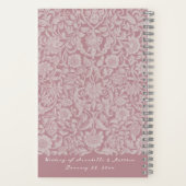 美しいロマンチックな水の色のアート花嫁のメイドノート ノートブック (裏面)