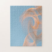 美しいロマンチックな炎の炎を写真青 ジグソーパズル (縦)