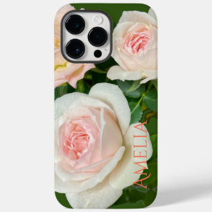 美しいロマンチックな白いピンクのバラ Case-Mate iPhone 14 PRO MAXケース
