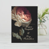 美しいロマンチックな絵を描古い世界P1inkの花 招待状 (スタンド正面)