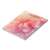 美しいロマンチックな花 ノートパッド (回転)