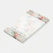 美しいロマンチック赤面ピンクロマンチックバラ ポストイット (アングル)