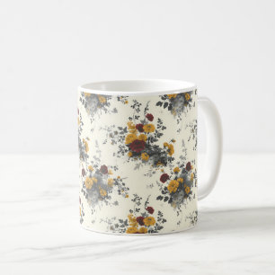 美しいロマンティックな春の赤い女の子の花 コーヒーマグカップ