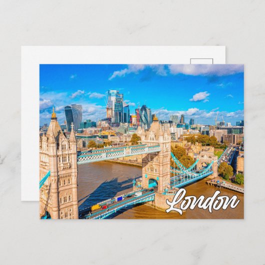 美しいロンドン、イギリス、統一された王国 ポストカード (正面/裏面)