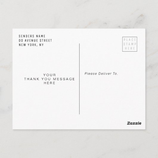 美しいロースクール感謝してい卒業生 ポストカード (裏面)