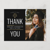 美しいロースクール感謝してい卒業生 ポストカード (正面)