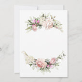 美しいローズのウェディング招待状テンプレート 招待状 (正面)