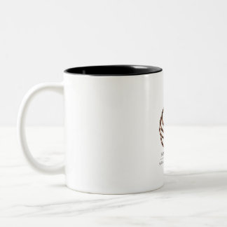 美しいローズゴールドの白鳥の陶器コーヒーマグ| ツートーンマグカップ