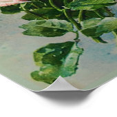 美しいローズブーケバイキャサリーンクライン ポスター (角)