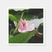 美しいロータスフラワーカクテルナプキン スタンダードカクテルナプキン (正面)