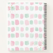 美しいローラースケートピンクの学校用ノート ノートブック (裏面)