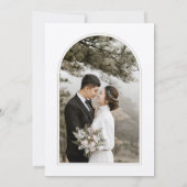 美しいワイルドフラワーガーデンベージュフォト結婚ズ 招待状 (裏面)