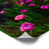 美しいワイルドフラワーサンセットポスター ポスター (角)