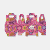 美しいワイルドフラワーピンクの赤ちゃんシャワー フェイバーボックス (折り畳みなし)