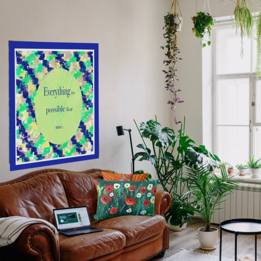 美しいワイルドフラワー絵画アクリルのドラックジェンBkgd ランバークッション