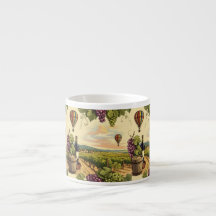 美しいワインカントリー熱気球