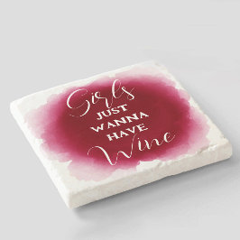 美しいワイン愛好家 – 石コースター ストーンコースター