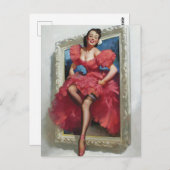 美しいワンズステップアウトピン留め ポストカード (正面/裏面)