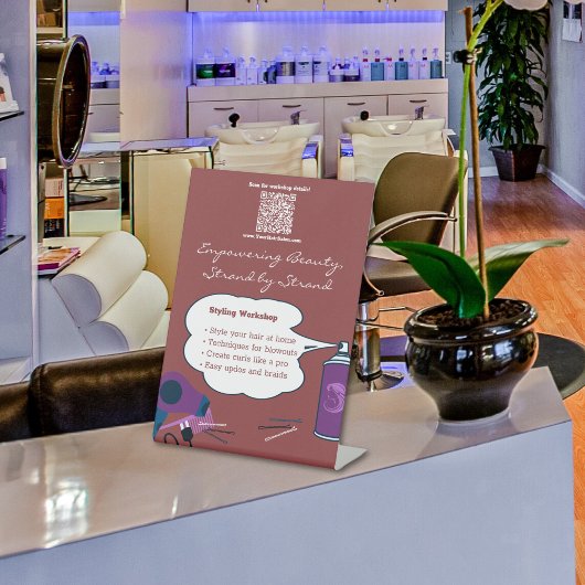 美しいワークショップの実施 台座サイン