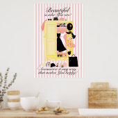 美しいワードローブ！ ポスター (キッチン)