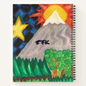 美しいワールドスパイラル ノートブック (裏面)