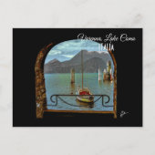美しいヴァレンナイタリアのボート写真 ポストカード (正面)