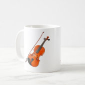 美しいヴィオラ楽器 コーヒーマグカップ (正面左)