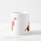 美しいヴィオラ楽器 コーヒーマグカップ (中央)
