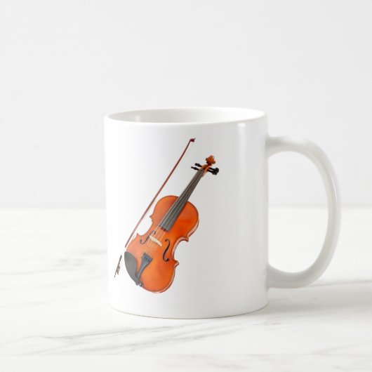 美しいヴィオラ楽器 コーヒーマグカップ (右)