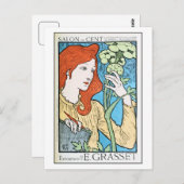 美しいヴィンテージとエキスポEugene Grasset ポストカード (正面/裏面)