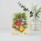 美しいヴィンテージのクリスマスカード シーズンポストカード (スタンド正面)