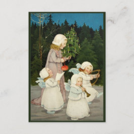 美しいヴィンテージのクリスマスカード 招待状