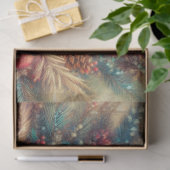 美しいヴィンテージのクリスマスデコ猫デコパージュ 薄葉紙 (ギフト)