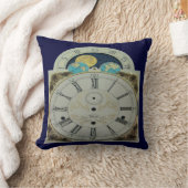 美しいヴィンテージのグランドファーザー時計の装飾用クッション クッション (ブランケット)