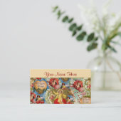 美しいヴィンテージのバレンタイン愛天使のコラージュ 名刺 (スタンド正面)