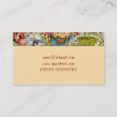 美しいヴィンテージのバレンタイン愛天使のコラージュ 名刺 (裏面)