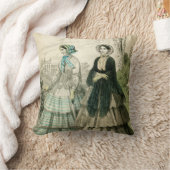 美しいヴィンテージのビクトリアンなファッション クッション (ブランケット)